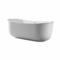 Mees 67 Inch Acrylic Double Ended Freestanding Tub -A&E BATH & SHOWER Shop rmtw07 angle