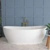 Olivia 71 Inch Resin Double Slipper Matte Tub