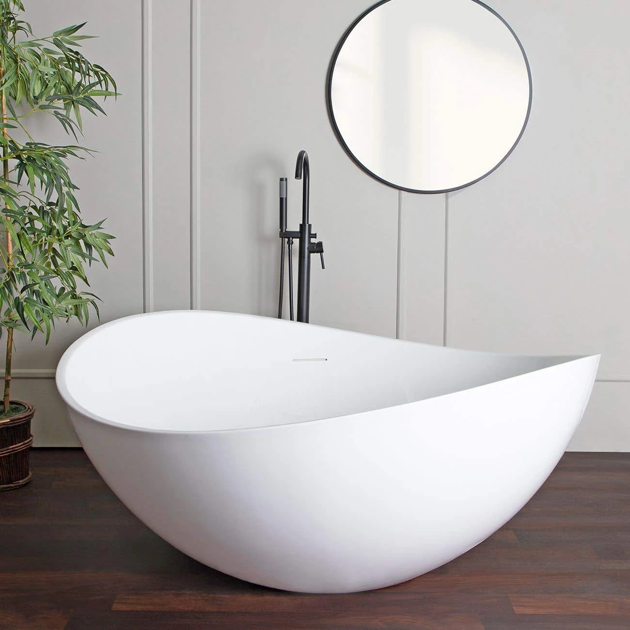 Aini 59 Inch Freestanding Acrylic Japanese Soaking Tub 3 Aini 59 Inch Freestanding Acrylic Japanese Soaking Tub
