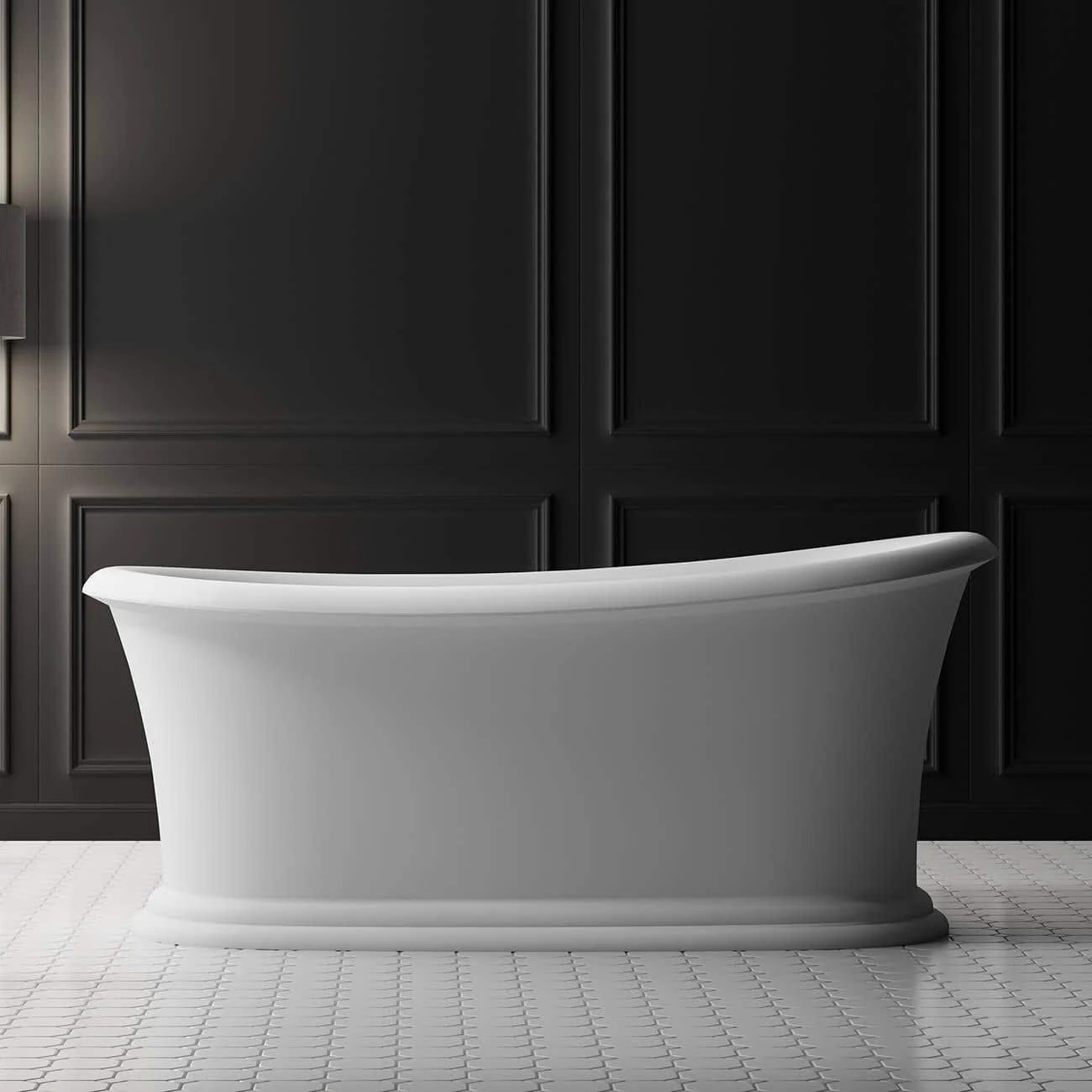 Franklin 67 Inch Freestanding Slipper Acrylic Tub 3 Franklin 67 Inch Freestanding Slipper Acrylic Tub