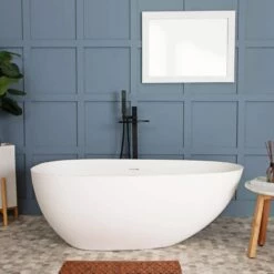 Kayla Resin Double Ended Matte Tub