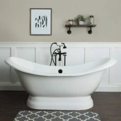 Industrial Collection Bathroom Shelf - Solid Wood Red Oak / Metal -A&E BATH & SHOWER Shop rmvshelf br 1