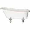 Ambassador Acrylic Slipper Clawfoot Tub - Rim Faucet Drillings -A&E BATH & SHOWER Shop rs551 c 7