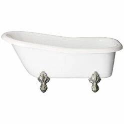 Ambassador Acrylic Slipper Clawfoot Tub - No Faucet Drillings -A&E BATH & SHOWER Shop rs551 n 3