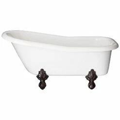 Ambassador Acrylic Slipper Clawfoot Tub - No Faucet Drillings -A&E BATH & SHOWER Shop rs551 o 1 3
