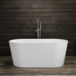 Chloe Acrylic Double Ended Freestanding Tub Package - No Faucet Drillings -A&E BATH & SHOWER Shop savingspackage36 bn