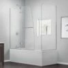 DreamLine Aqua Ultra 48 Inch W X 30 Inch D X 58 Inch H Frameless Hinged Tub Door With Return Panel -A&E BATH & SHOWER Shop shdr 3448580 rt s life