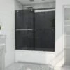 DreamLine Sapphire 56-60 Inch W X 60 Inch H Semi Frameless Bypass Tub Door