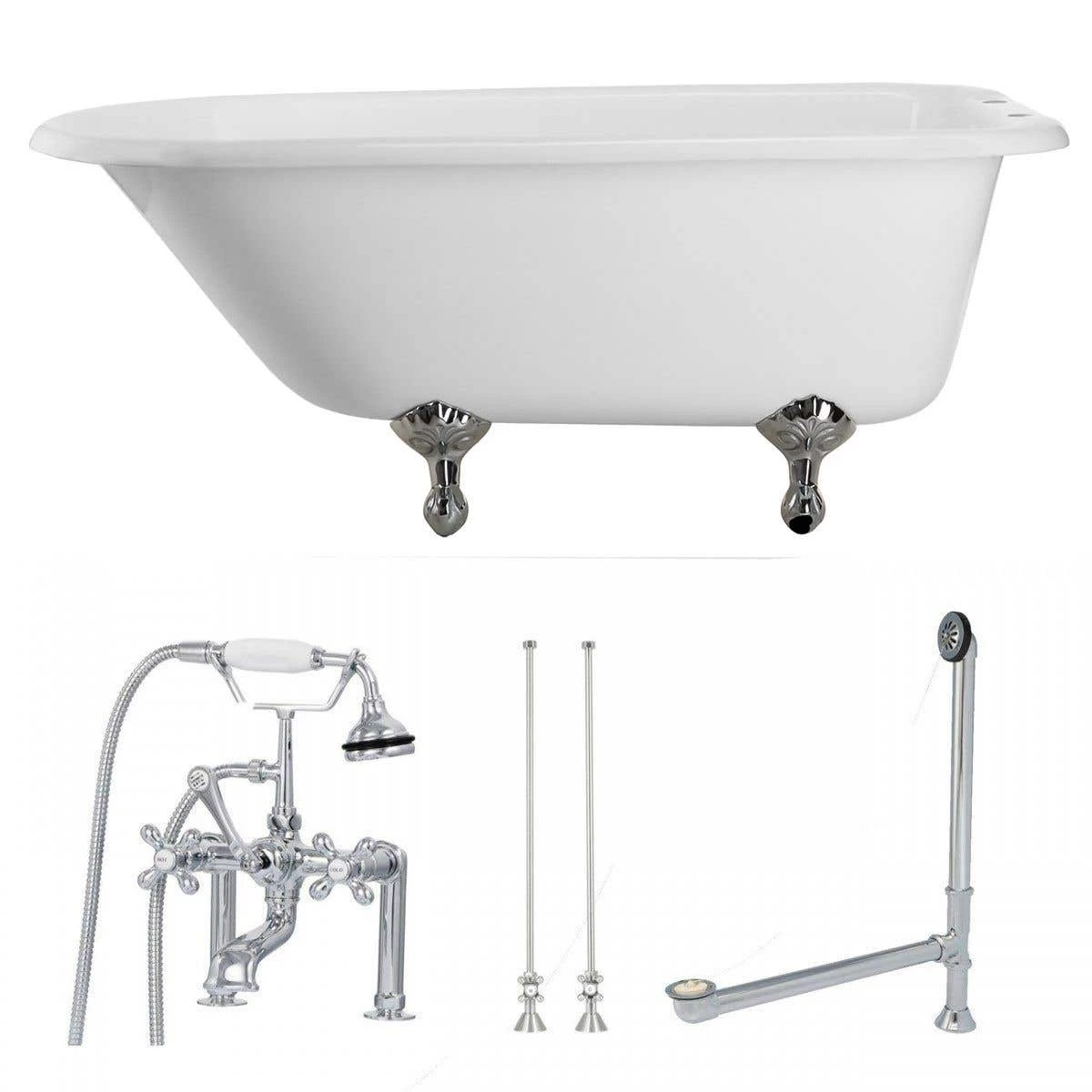 Heritage Cast Iron Classic Clawfoot Tub Package 3 Heritage Cast Iron Classic Clawfoot Tub Package