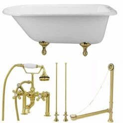 Heritage Cast Iron Classic Clawfoot Tub Package 11 Heritage Cast Iron Classic Clawfoot Tub Package -A&E BATH & SHOWER Shop tubset27pbpb 1