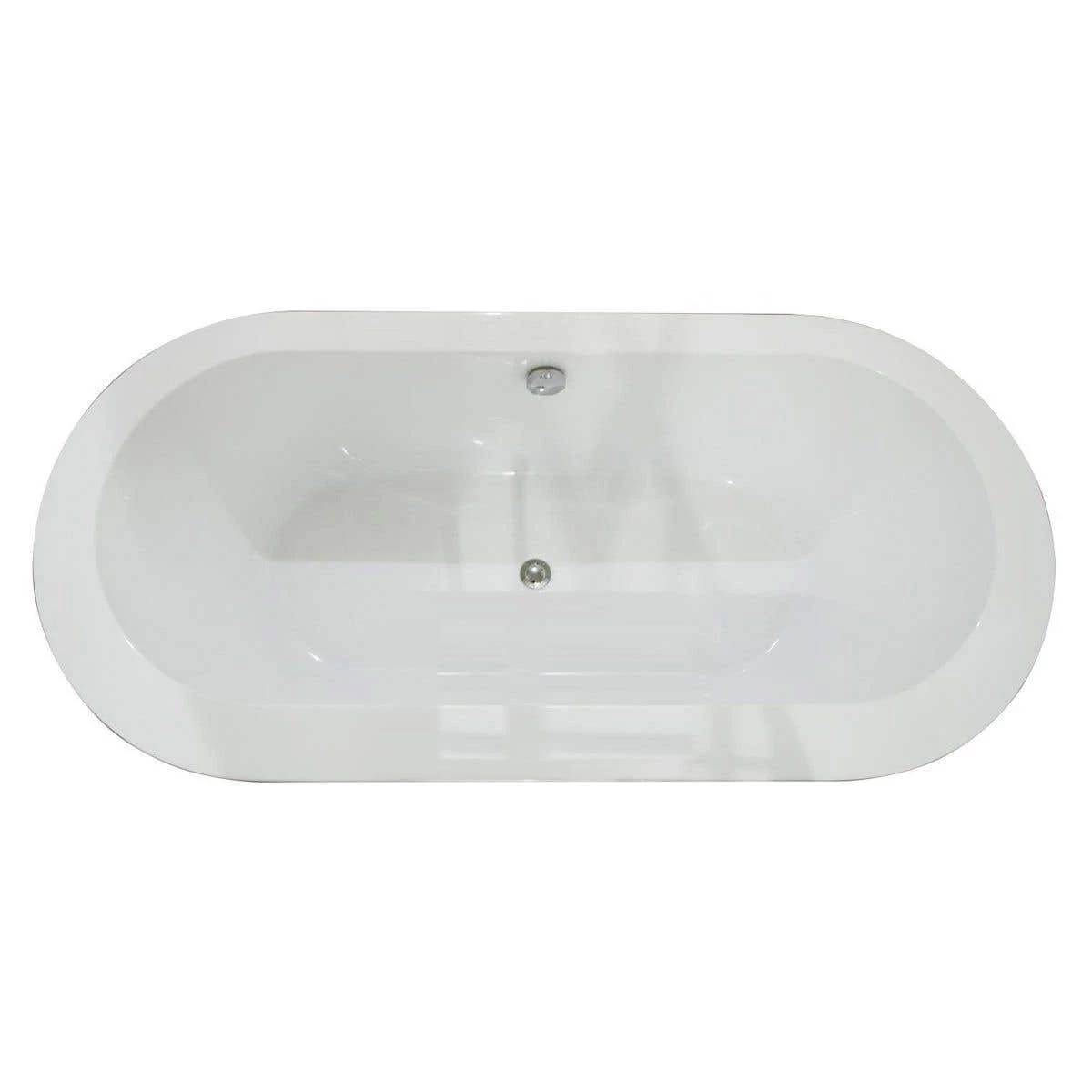 A&E BATH & SHOWER Una 71 Inch Acrylic Oval Freestanding Bathtub 4 A&E BATH & SHOWER Una 71 Inch Acrylic Oval Freestanding Bathtub - Image 2
