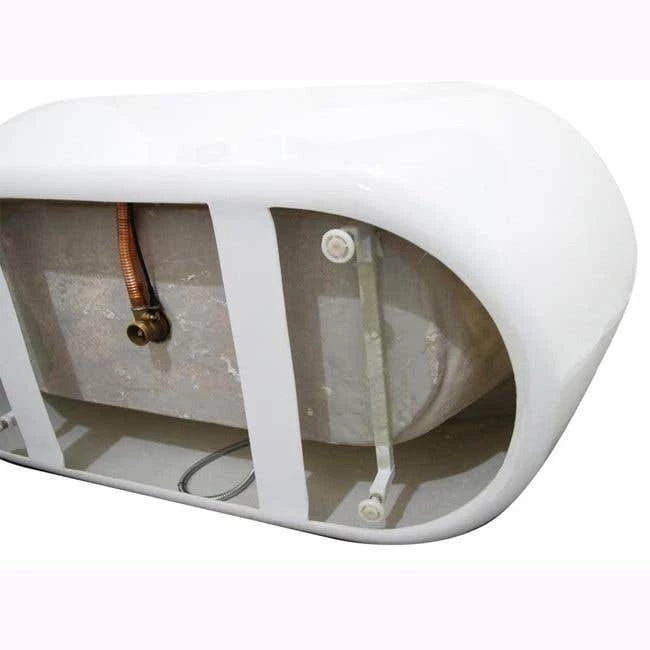 A&E BATH & SHOWER Una 71 Inch Acrylic Oval Freestanding Bathtub 5 A&E BATH & SHOWER Una 71 Inch Acrylic Oval Freestanding Bathtub - Image 3