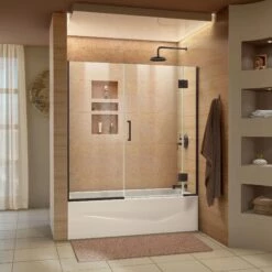 DreamLine Unidoor-X 58-58 1/2 In. W X 58 In. H Frameless Hinged Tub Door -A&E BATH & SHOWER Shop unidoorx tub door 06 72 wm 11 16 vcwbvai4hnzmqcov