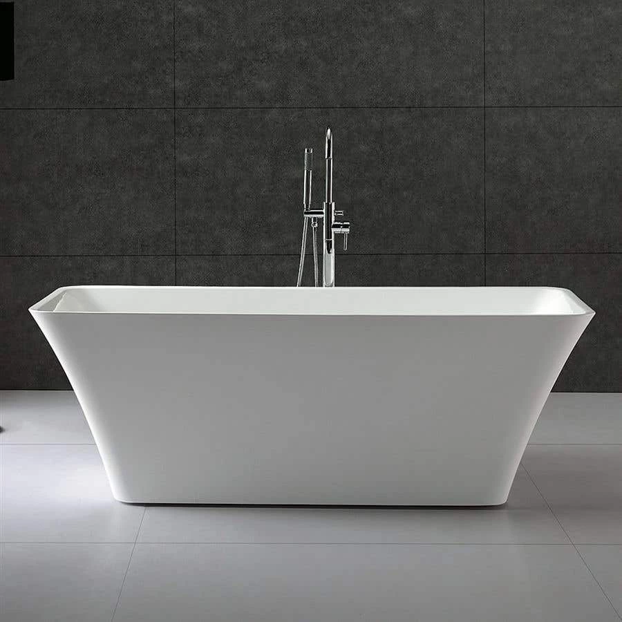 Tiffany Acrylic Double Ended Freestanding Bathtub - No Faucet Drillings 3 Tiffany Acrylic Double Ended Freestanding Bathtub - No Faucet Drillings