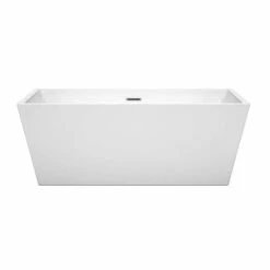 Sara Acrylic Double Ended Freestanding Bathtub - No Faucet Drillings 11 Sara Acrylic Double Ended Freestanding Bathtub - No Faucet Drillings -A&E BATH & SHOWER Shop wcbtk151463 f